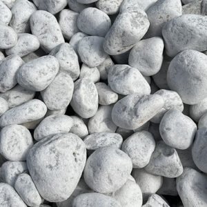 Galet Blanc Carrare 60/100